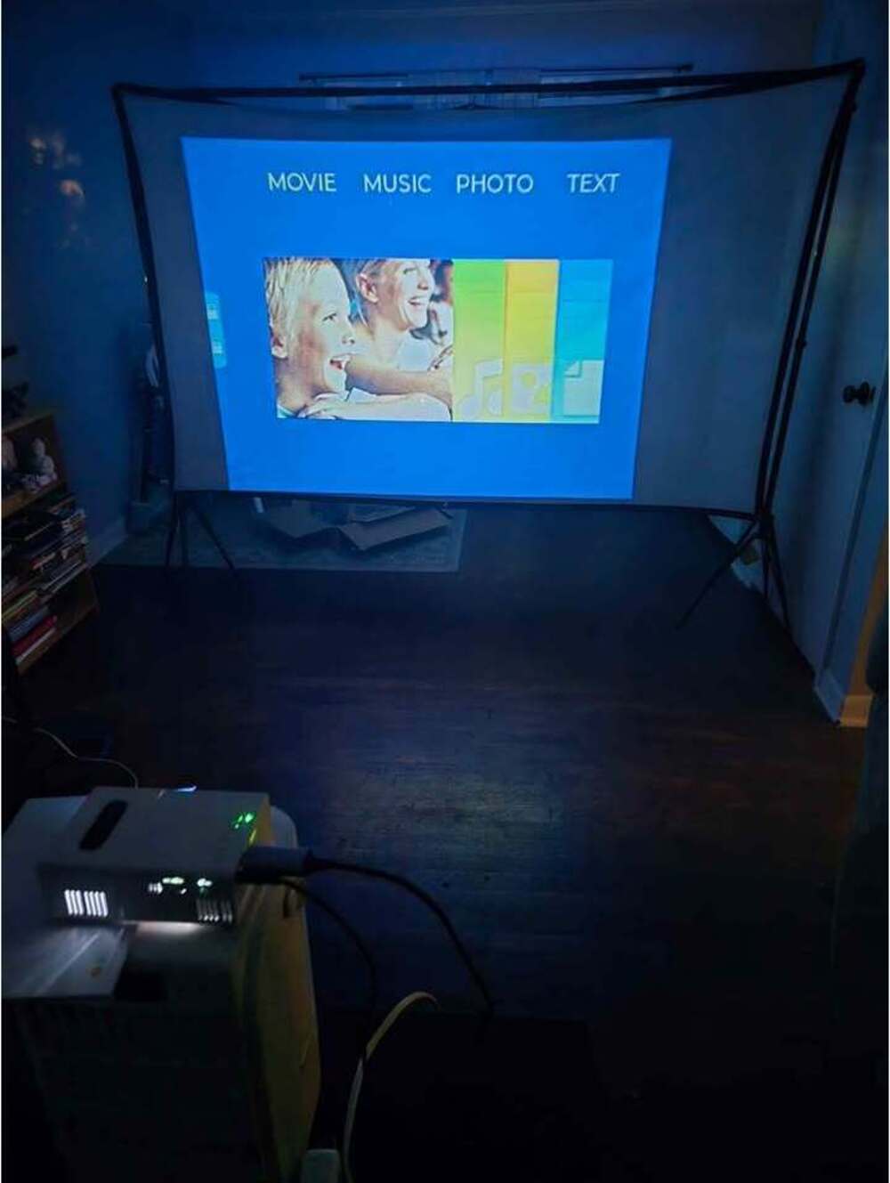 Portable Projector Complete Set Up